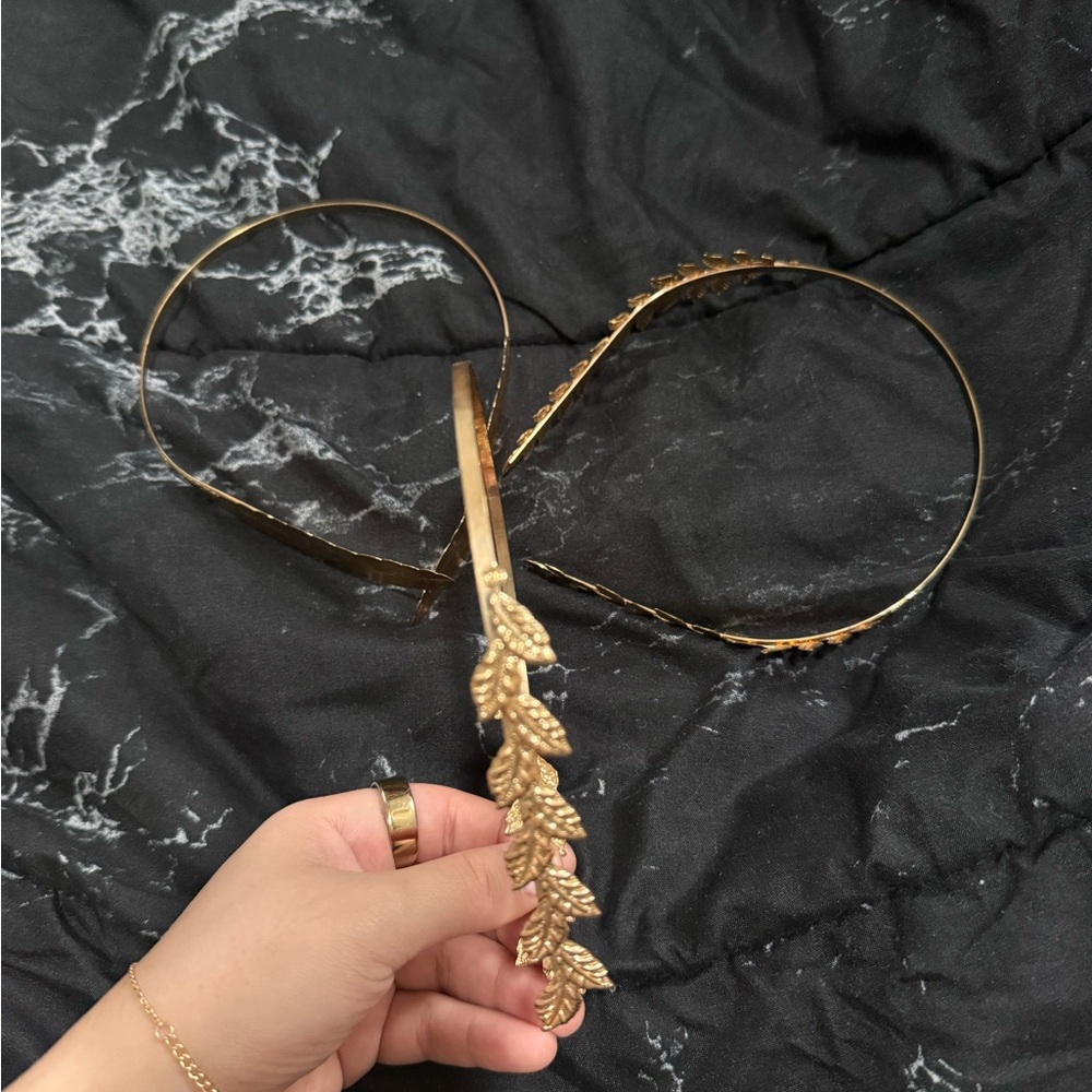 Gold Leaf Design Headband
